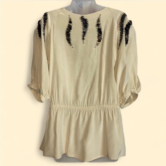 Anthropologie Yoana Baraschi 100% Silk Blouse M - Picture 9 of 16